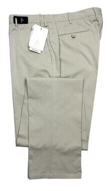 Torin Opificio Mens Pants 38 Beige Chino Flat Front Modern Fit Cotton Silk 54 EU